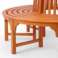 Boombank Ø 160cm gemaakt van eucalyptus hout - FSC gecertificeerd - thumbnail