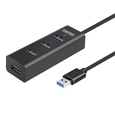 UNITEK Y-3089 interface hub USB 3.2 Gen 1 (3.1 Gen 1) Type-A 5000 Mbit/s Zwart