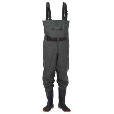 VidaXL Waadpak met laarzen en riem maat 45 donkergroen VidaXL Waadpak met laarzen en riem maat 45 donkergroen