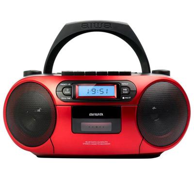 Radio met cassettespeler Aiwa BBTC550RD 6W Rood