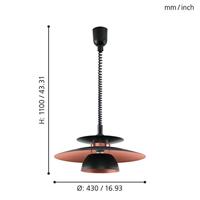 Eglo Hanglamp EettafelBrenda - 31666 - thumbnail