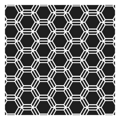 The Crafter's Workshop • template 15x15cm honeycomb