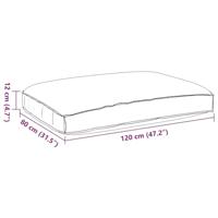 VidaXL Kussen bloemen multikleur 120 x 80 x 12 cm oxford stof - thumbnail