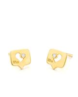 Dames oorbellen Secrecy E8502CDAW7900 Sterling zilver 1 cm - thumbnail