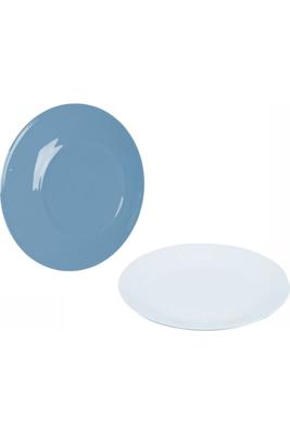Bo-Camp - Ontbijtbord - 100% Melamine - Ø 21,5 Cm - Two-tone Staalblauw