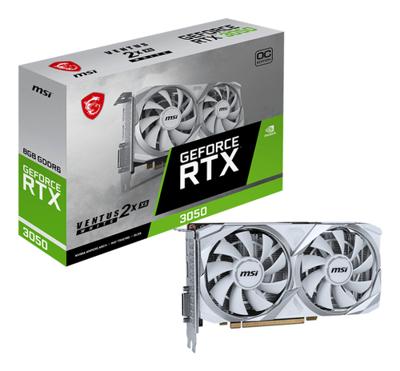 VGA MSI GeForce RTX 3050 Ventus 2X XS White 8G OC