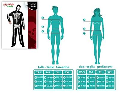 Kostuums voor Volwassenen Zwart Skelet Maat XL Kostuums voor Volwassenen Zwart Skelet Maat XL