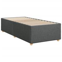 Boxspring met matras stof donkergrijs 90x190 cm - thumbnail