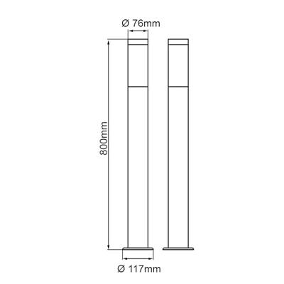 Brilliant RVS staande lampChorus - 43685/82