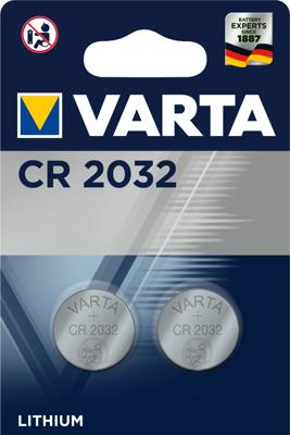 Varta CR2032 Lithium 2-pack Batterijen