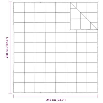 VidaXL 2-in-1 dekbed wit 240 x 260 cm veren
