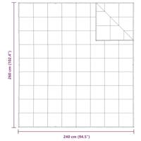 VidaXL 2-in-1 dekbed wit 240 x 260 cm veren - thumbnail