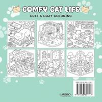 Cute & cozy coloring Comfy cat life - thumbnail