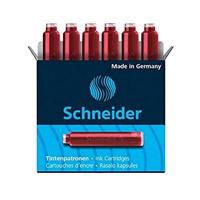 6 Inktpatronen Schneider rood - thumbnail