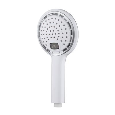 POLARIS LED-handdouche met temperatuurweergave, wit-chroom antikalk nozzles handdouche met LED lichten en digitale temperatuurweergave douchekop: Ø ca. 12 cm Kleurwisseling - 3 kleuren en in 3 POLARIS LED-handdouche met temperatuurweergave, wit-chroom antikalk nozzles handdouche met LED lichten en digitale temperatuurweergave douchekop: Ø ca. 12 cm Kleurwisseling - 3 kleuren en in 3