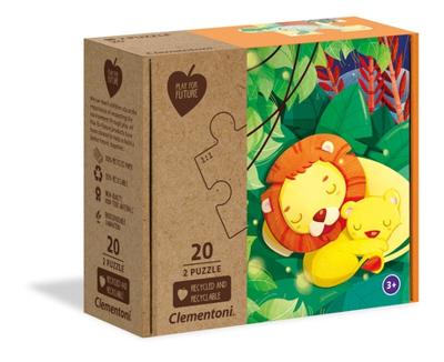 Clementoni legpuzzel Jungle junior 2 in 1 karton 40 stukjes