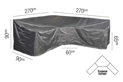 Hoes loungeset hoek hoge rugleuning 270 x 270 x 90 x 65 tot 90 cm AeroCover - Aerocover