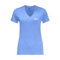 Jack wolfskin Crosstail T-shirt Dames Mid Blue S - thumbnail