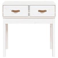 Wandtafel 76,5x40x75 cm massief grenenhout wit - thumbnail