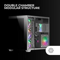 ATX Semi-toren doos Mars Gaming MCV4 Wit - thumbnail