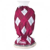 Kungs ijskrabber met handschoen rood 34 cm - thumbnail