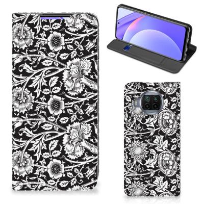 Xiaomi Mi 10T Lite Smart Cover Black Flowers Xiaomi Mi 10T Lite Smart Cover Black Flowers