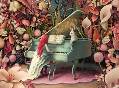 Ravensburger Legpuzzel rabbit recital, 500st.