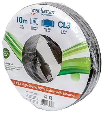 Manhattan 353977 HDMI-kabel HDMI Aansluitkabel HDMI-A-stekker, HDMI-A-stekker 10.00 m Zwart 4K UHD, UL gecertificeerd Manhattan 353977 HDMI-kabel HDMI Aansluitkabel HDMI-A-stekker, HDMI-A-stekker 10.00 m Zwart 4K UHD, UL gecertificeerd