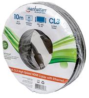 Manhattan 353977 HDMI-kabel HDMI Aansluitkabel HDMI-A-stekker, HDMI-A-stekker 10.00 m Zwart 4K UHD, UL gecertificeerd - thumbnail