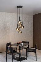 Lucide MARIUS - Hanglamp - Ø 55 cm - 5xE27 - Zwart - thumbnail