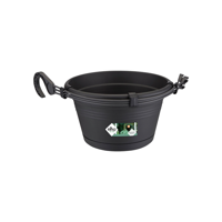 Bloempot Green basics hangschaal 28 cm living black - Elho - thumbnail