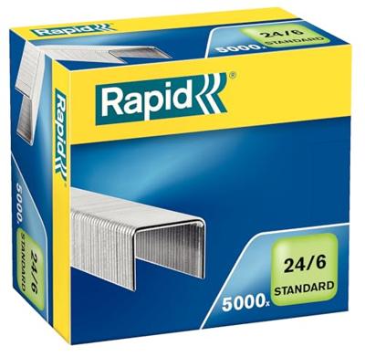 Rapid Nieten | 24/6 mm | Standaard | 5.000 Stuks - 24859800 Rapid Nieten | 24/6 mm | Standaard | 5.000 Stuks - 24859800