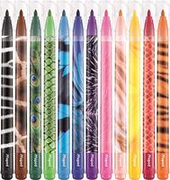 Viltstift maped colorpeps animals set 12 kleuren - thumbnail