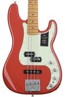Fender Player Plus Precision Bass MN Fiesta Red elektrische basgitaar met gigbag - thumbnail