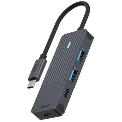Rapoo USB-C Hub, USB-C naar USB-A en USB-C