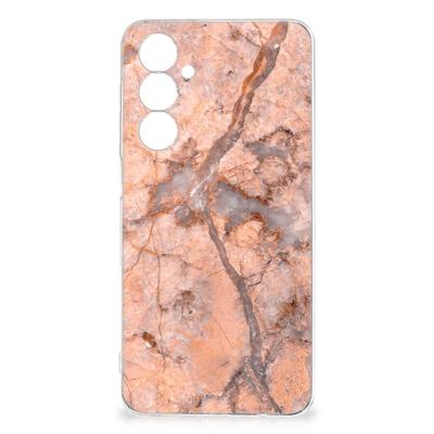Samsung Galaxy A54 5G | TPU | Siliconen hoesje | Marmer Oranje Samsung Galaxy A54 5G | TPU | Siliconen hoesje | Marmer Oranje