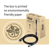 club3D CAC-1022 DisplayPort-kabel DisplayPort Verlengkabel DisplayPort-stekker, DisplayPort-bus 2.00 m Zwart - thumbnail