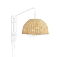 Kave Home Wandlamp 'Damila' Rotan, kleur Wit - thumbnail