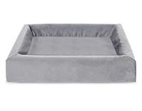 Bia bed royal fluweel overtrek hondenmand grijs BIA-60 70X60X15 CM - thumbnail