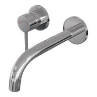 BRAUER Stripe Inbouw Wastafelmengkraan - gebogen uitloop en rozetten model A2 - chroom 5-CE-332 - thumbnail