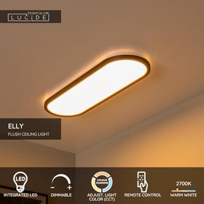 Lucide ELLY - Plafonnière - LED Dimb. - CCT - 1x24W 2700K/4000K - Opaal | Essential Lucide ELLY - Plafonnière - LED Dimb. - CCT - 1x24W 2700K/4000K - Opaal | Essential