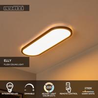 Lucide ELLY - Plafonnière - LED Dimb. - CCT - 1x24W 2700K/4000K - Opaal | Essential - thumbnail