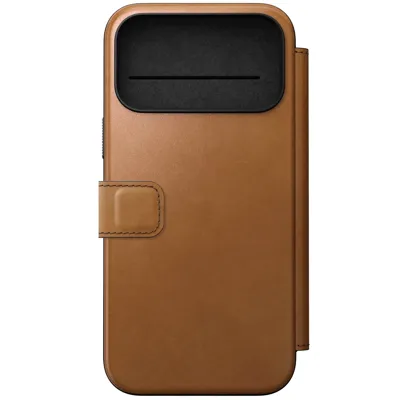 Nomad Modern lederen folio iPhone 17 Pro Max - English Tan