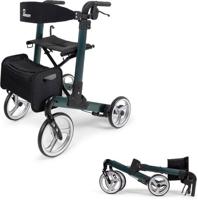 Parvum Luxo Rollator Medium- Luxe dubbel opvouwbare rollator (6,9kg)-Petrol - thumbnail