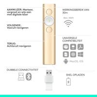 Spotlight Presentation Remote - Afstandsbediening presentatie - 3 knoppen - goud - thumbnail