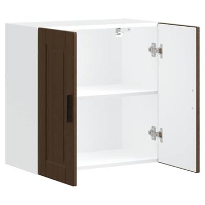 Keukenwandkast Porto bewerkt hout bruin eikenkleur Keukenwandkast Porto bewerkt hout bruin eikenkleur