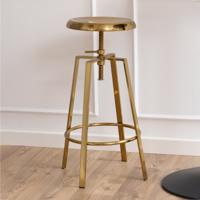 Bendt Barkruk Ella Brass (zithoogte 67-87cm) - thumbnail