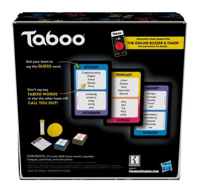 Spel met vragen en antwoorden Hasbro Taboo