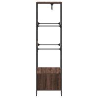 VidaXL Kledingkast 90x50x180 cm bewerkt hout bruin eikenkleurig - thumbnail