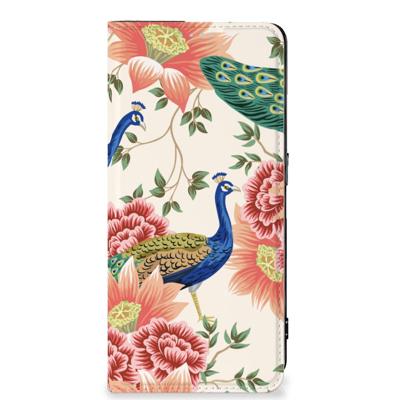 Smartphone hoesje voor OPPO Reno8 Pro Pink Peacock Smartphone hoesje voor OPPO Reno8 Pro Pink Peacock
